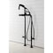 Aqua Vintage CCK8400DX Freestanding Tub Faucet with Supply Line, Stop Valve, Matte Black CCK8400DX - alternate 5